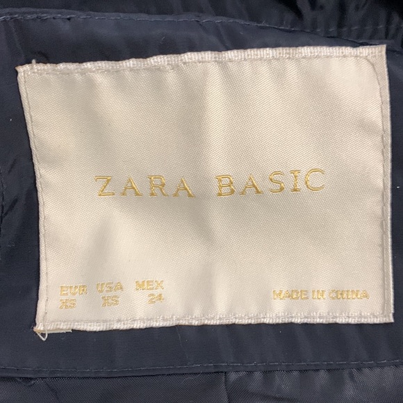 Zara Women’s Jacket Size XS Dark Navy Blue - Picture 8 of 10